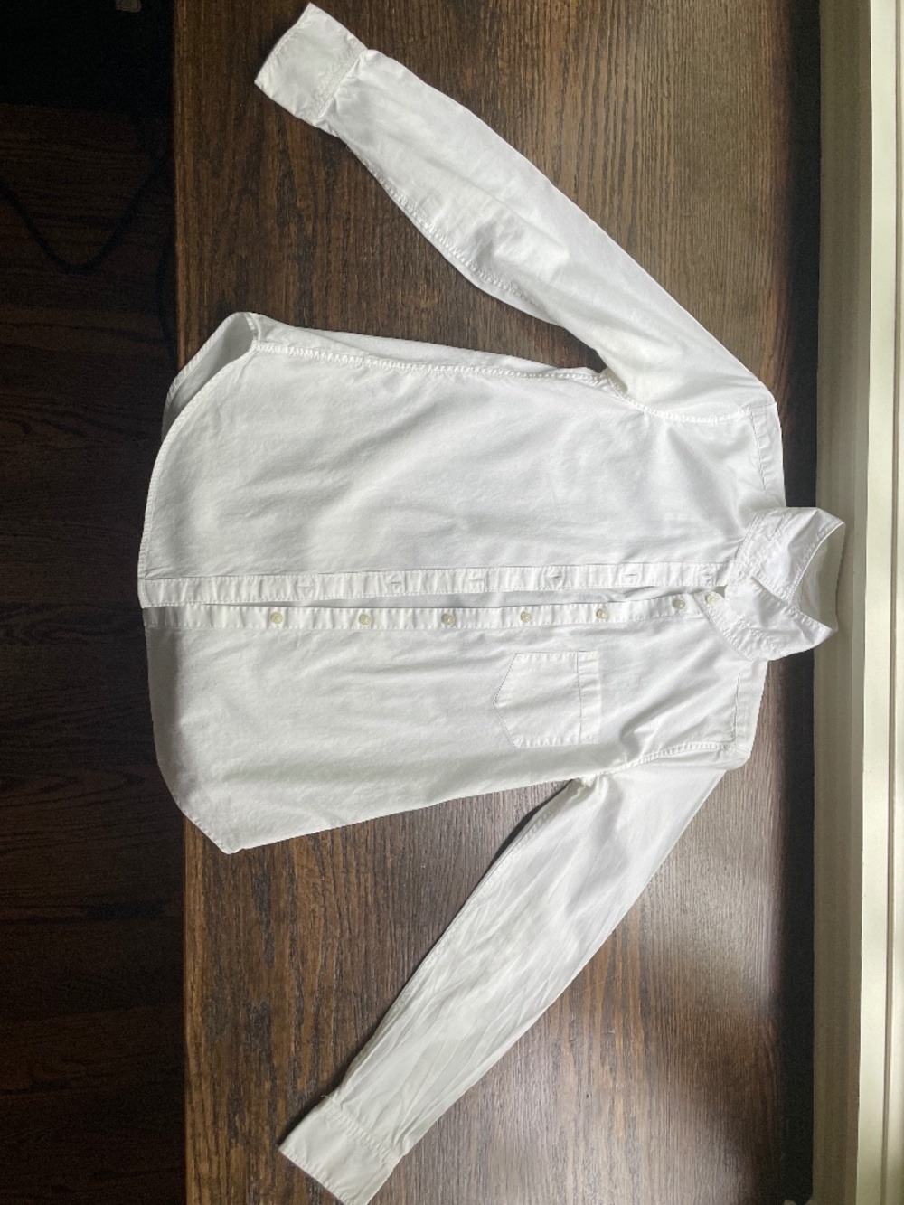 Cotton white button down